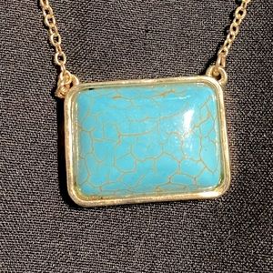 Bold turquoise necklace